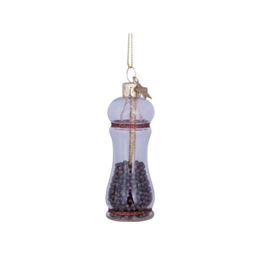 Vondels glass Christmas tree hanging ornament, Transparent Condiment, 9cm