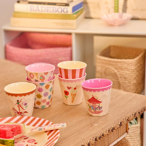 Rice Fun Fair Melamine Cups  160ml - Set of 6