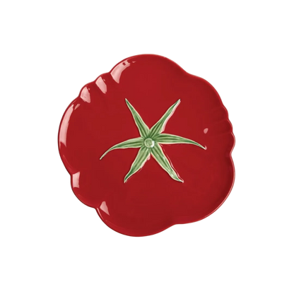 Bordallo Pinheiro Tomato pizza dish platter 30cm in glazed earthenware