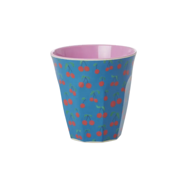 Rice Melamine Cup With Cherry Love Print