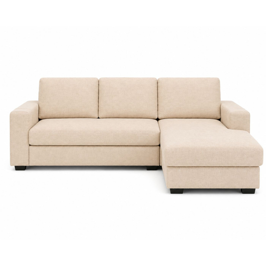 3-Seater L-Shaped Sofa with Removable Libeco™ Belgian Linen Slipcovers