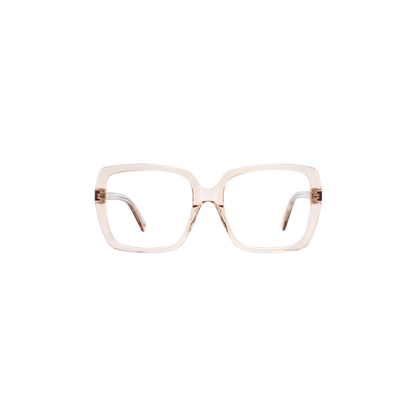 Frank and Lucie Sunreader Eyedentity Ballet with an oversized square frame