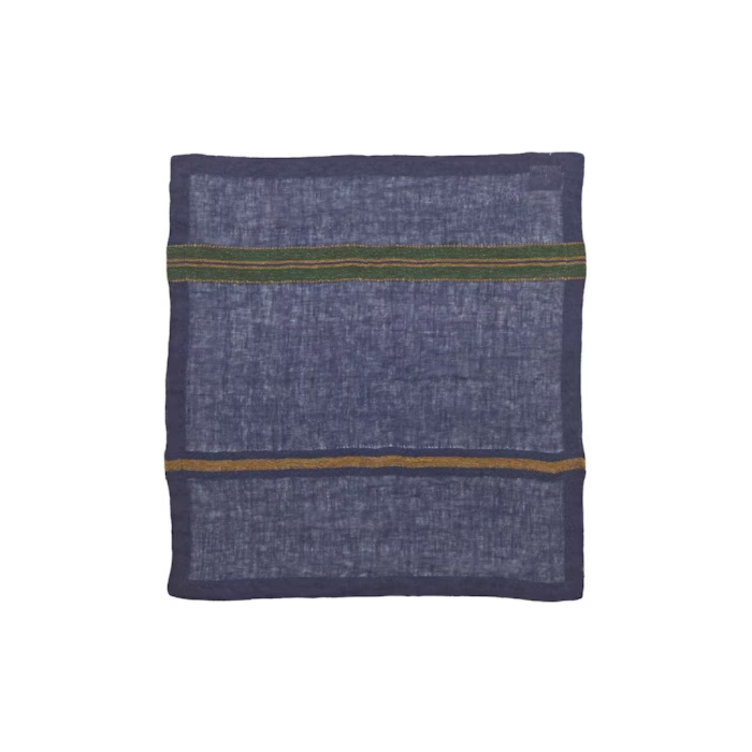 Libeco Gia striped linen napkin, 42 x 42 cm