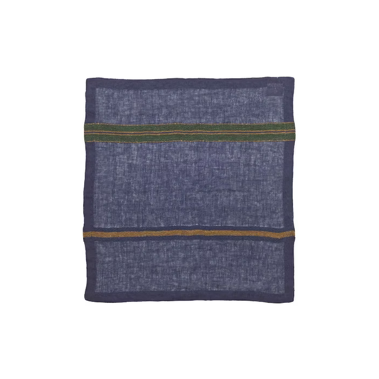 Libeco Gia striped linen napkin, 42 x 42 cm
