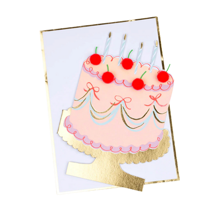 Meri Meri Cherry Cake Birthday Card