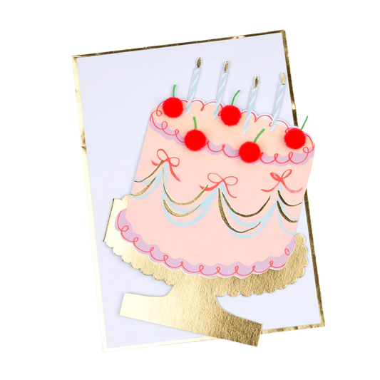 Meri Meri Cherry Cake Birthday Card