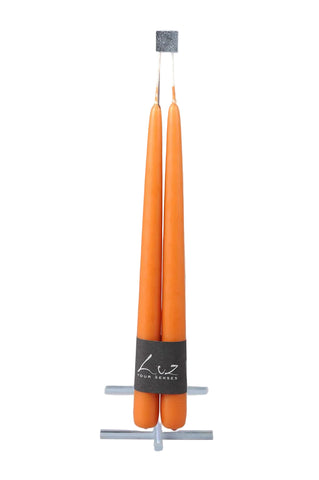 Rasteli - Luz Your Senses Smooth - Pair of Tapers - L 30 cm x Ø 2.2 cm