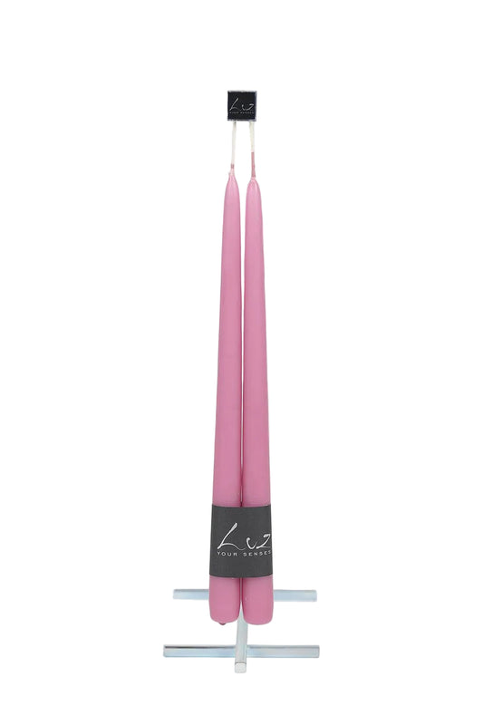 Rasteli - Luz Your Senses Smooth - Pair of Tapers - L 30 cm x Ø 2.2 cm