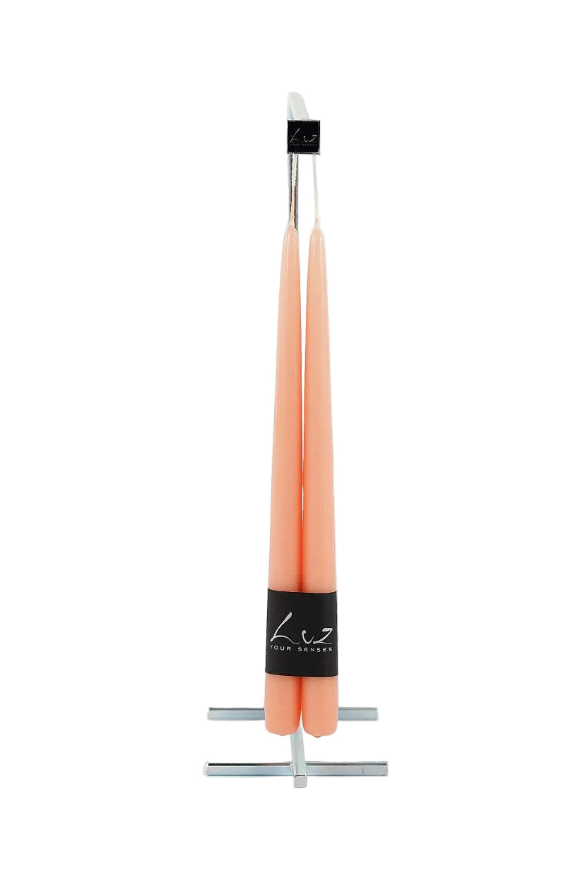 Rasteli - Luz Your Senses Smooth - Pair of Tapers - L 30 cm x Ø 2.2 cm