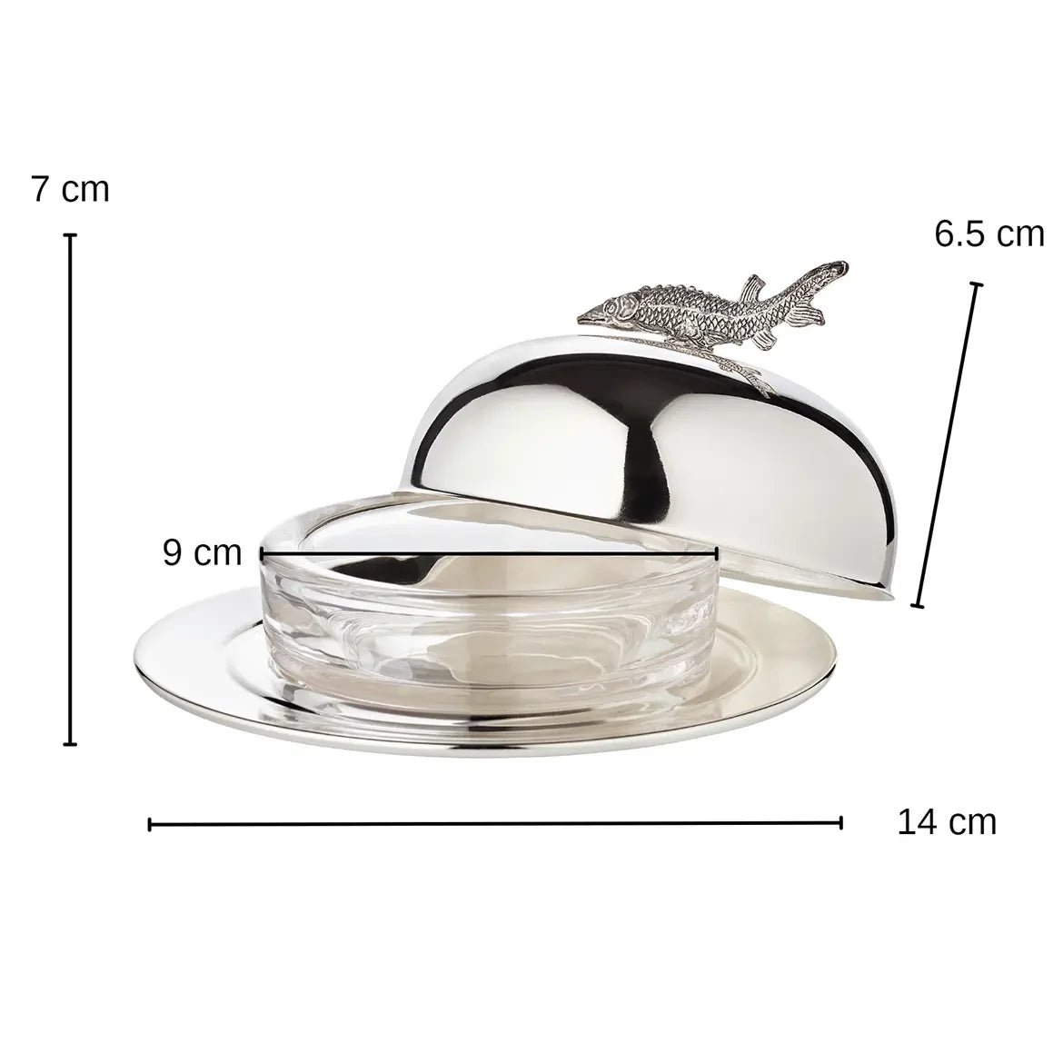 Edzard Caviar Bowl Set, Silver Plated