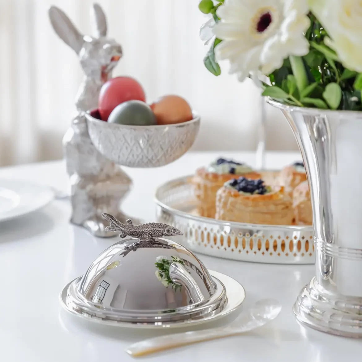 Edzard Caviar Bowl Set, Silver Plated