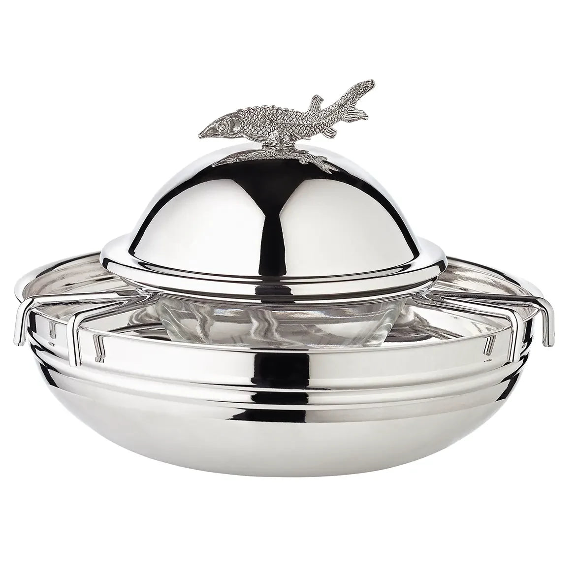 Edzard Sturgeon Caviar Bowl Set, Stainless Steel