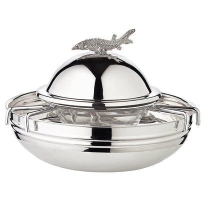Edzard Sturgeon Caviar Bowl Set, Stainless Steel