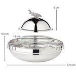 Edzard Sturgeon Caviar Bowl Set, Stainless Steel
