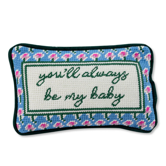 Furbish Be My Baby Mini Needlepoint Pillow