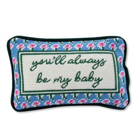 Furbish Be My Baby Mini Needlepoint Pillow