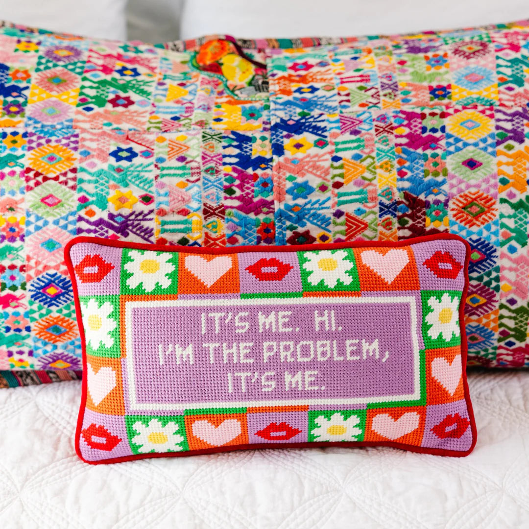 Furbish It's Me Needlepoint Pillow, view 4