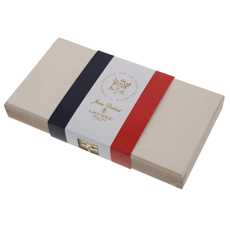 Laguiole Jean Dubost Elysee Steak Knives 1.2mm Closed Box (Set of 6)