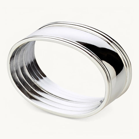 Edzard - Thread Oval Napkin Rings (Set of 4)