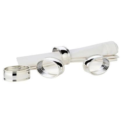 Edzard Thread Oval Napkin Rings, set of 4