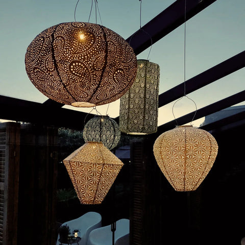 Lumiz Ikat Green Bulb LED Solar Lantern