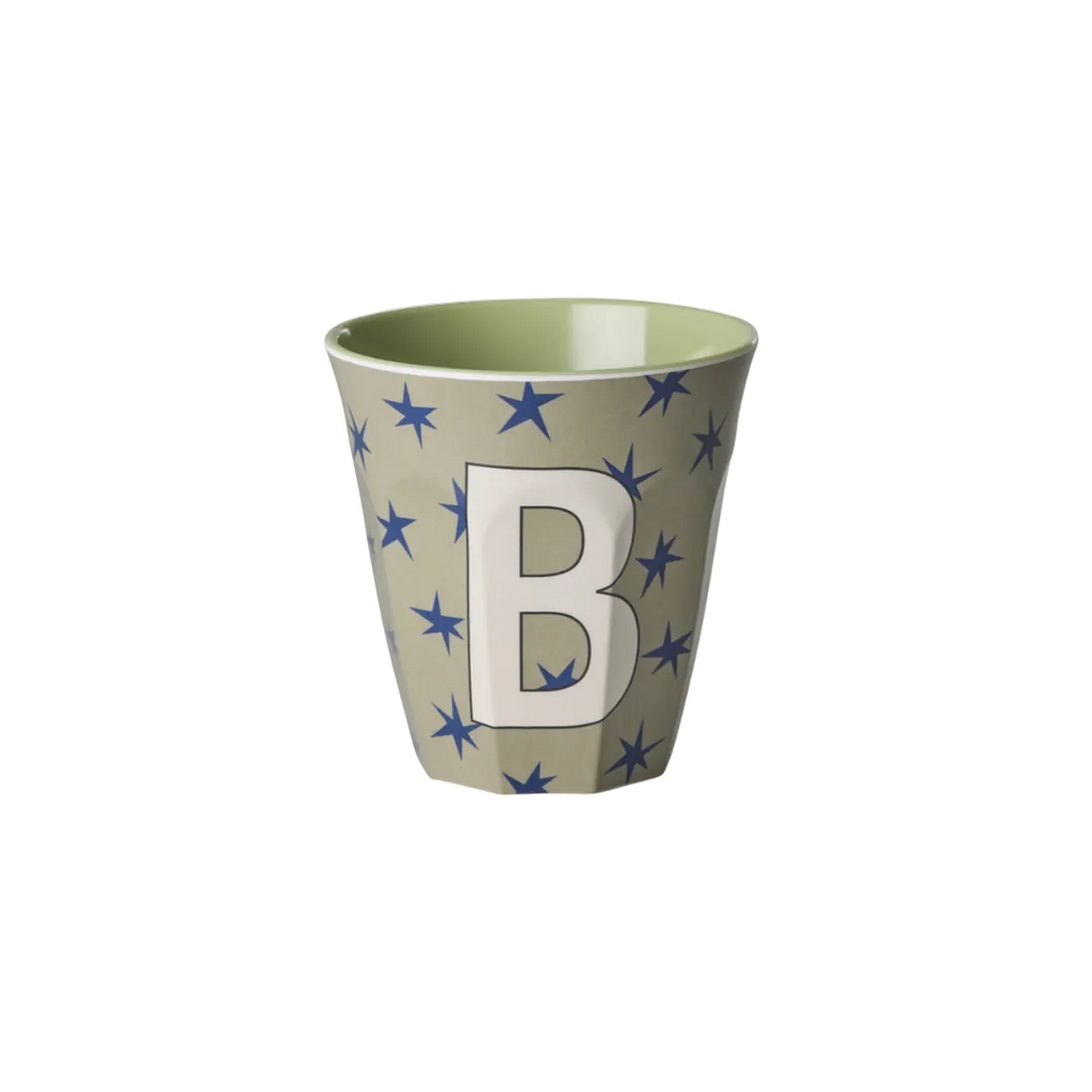 Rice Melamine Cup 250ml - Star Alphabet
