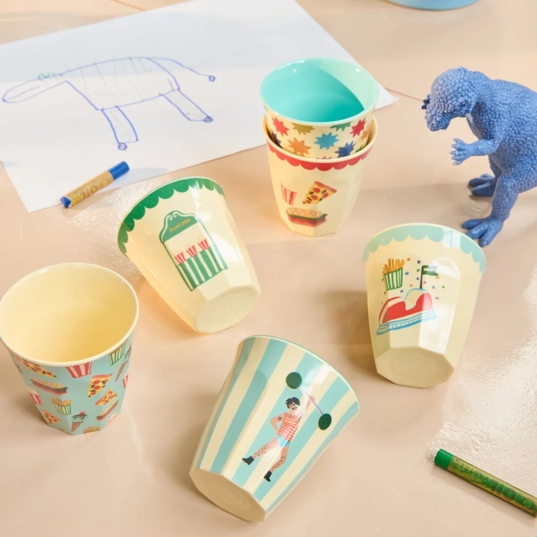 Rice Fun Fair Melamine Cups  160ml - Set of 6, view 4