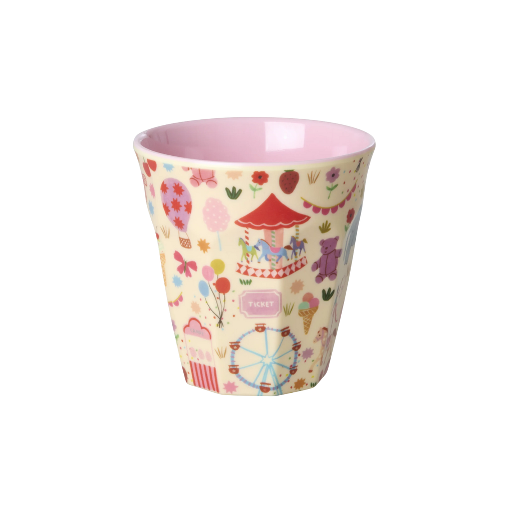 Rice Melamine Cup - Fun Fair Print - 250ml