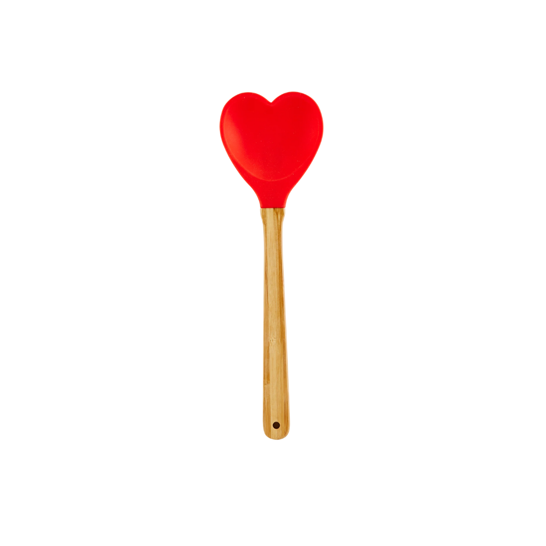 Rice Silicone Spoon - Heart, view 2
