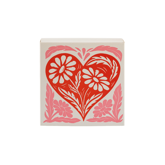 Archivist Square Matchbox - Botanical Heart