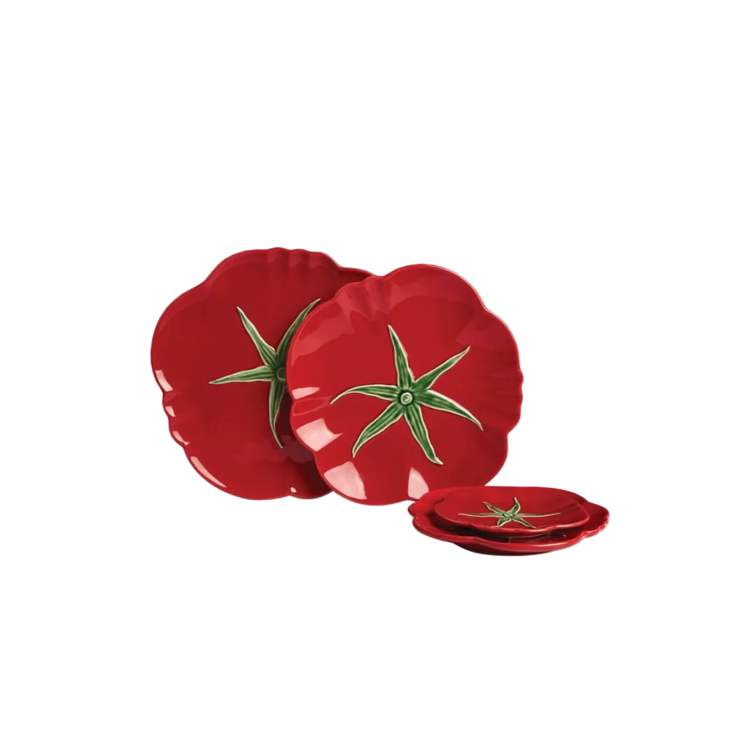 Bordallo Pinheiro Tomato Pizza Dish Platter 30cm, view 2