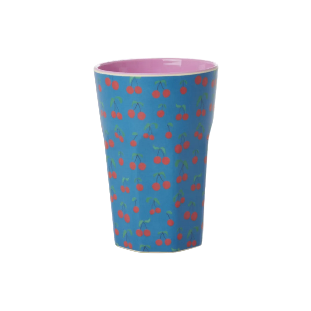 Rice Melamine Cup With Cherry Love Print