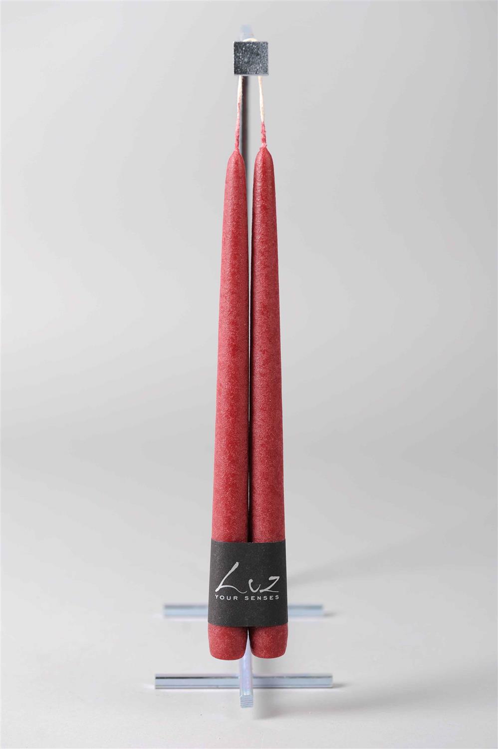 Rasteli - Luz Your Senses Velours - Pair of Tapers - Ø 2.2 cm x L 30 cm, view 7