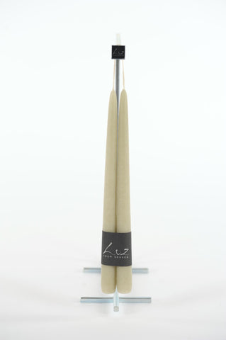 Rasteli - Luz Your Senses Velours - Pair of Tapers - Ø 2.2 cm x L 30 cm