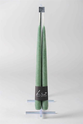 Rasteli - Luz Your Senses Velours - Pair of Tapers - Ø 2.2 cm x L 30 cm