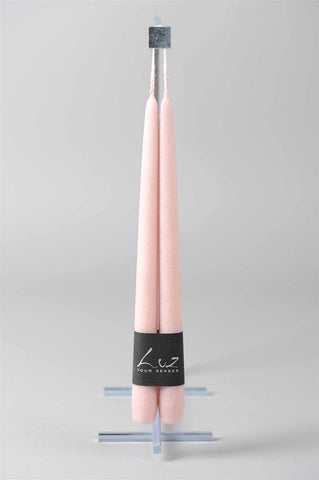 Rasteli - Luz Your Senses Velours - Pair of Tapers - Ø 2.2 cm x L 30 cm