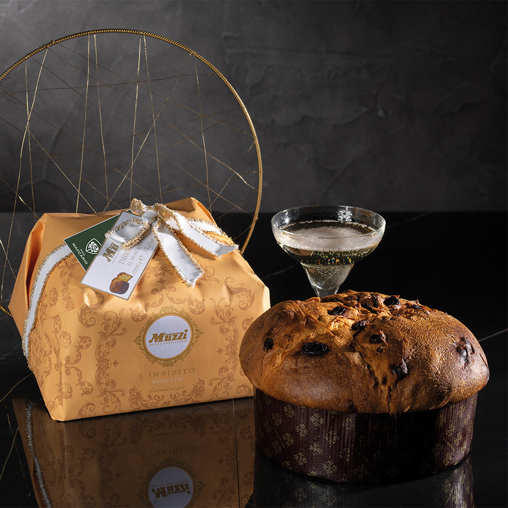 Muzzi Moscato Panettone 1kg, packaging view
