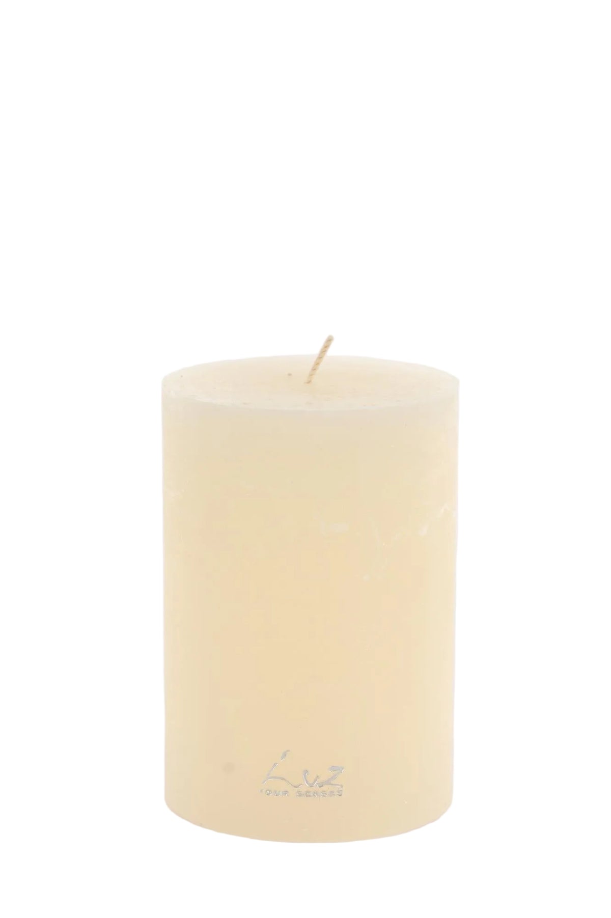 Rasteli Luz Your Senses Rustic cylinder candle in White Asparagus