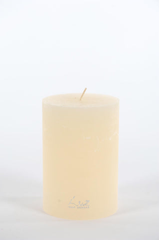 Rasteli - Luz Your Senses Rustic - Rustic Cilinder Candle In White Asparagus