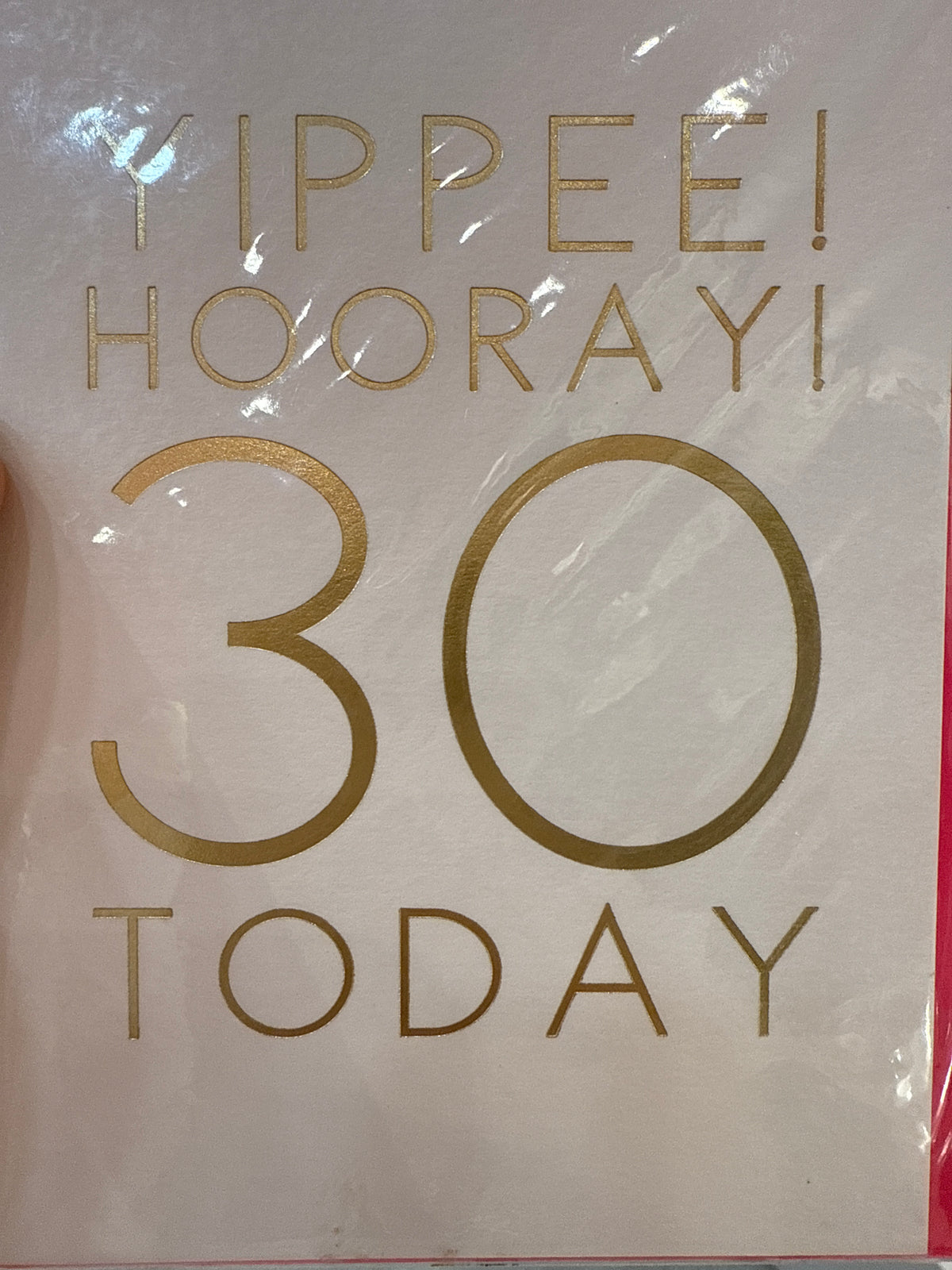 Megan Claire 30 Today birthday card
