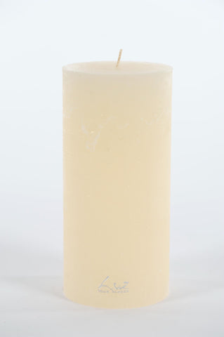 Rasteli - Luz Your Senses Rustic - Rustic Cilinder Candle In White Asparagus