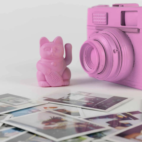 Donkey Lucky Cat Solar Hot Pink 