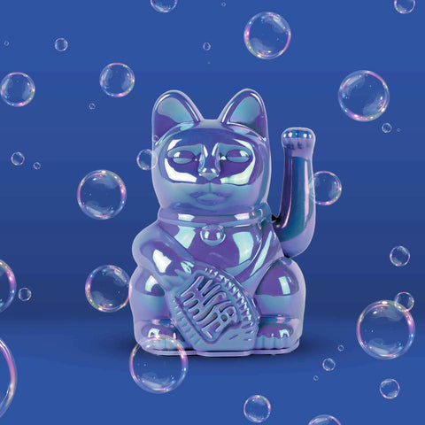 Donkey Lucky Cat Bubble Blue 