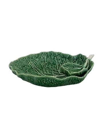 Bordallo Cabbage Leaf With Bowl 34 cm