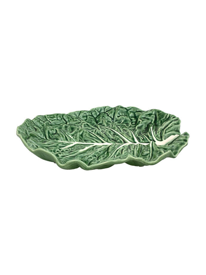 Bordallo Pinheiro Cabbage Fruit Platter 37cm in earthenware