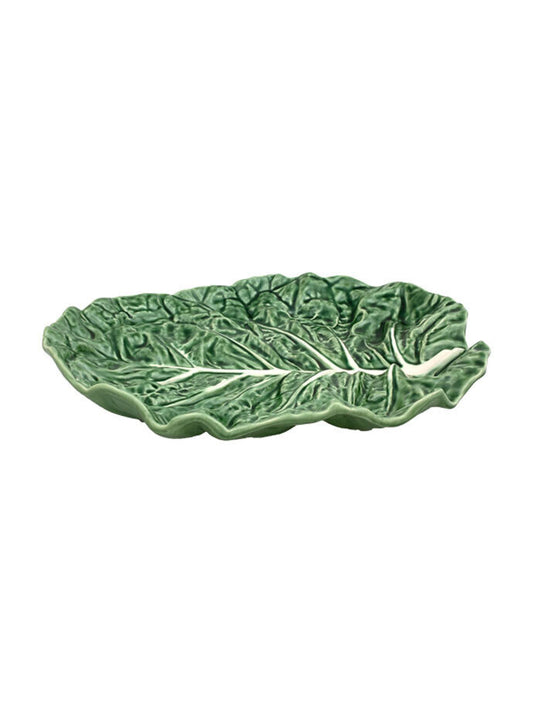 Bordallo Pinheiro Cabbage Fruit Platter 37cm in earthenware