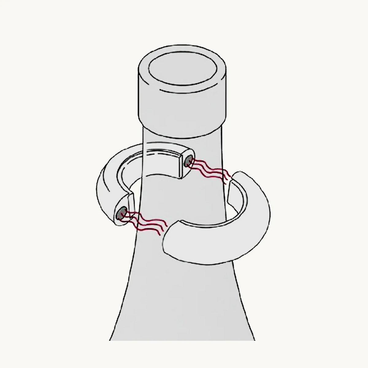 Edzard - Magnetum Wine Drip Collar (Diameter 5 cm), view 4