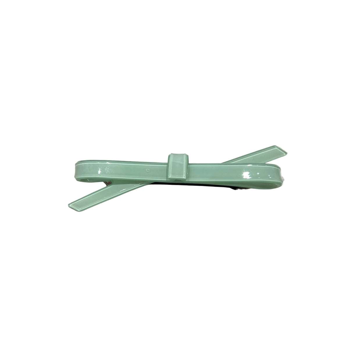 Bowknot spring hair clip, green