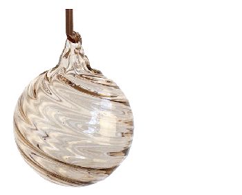 Swirl Brown Glass Ball Box