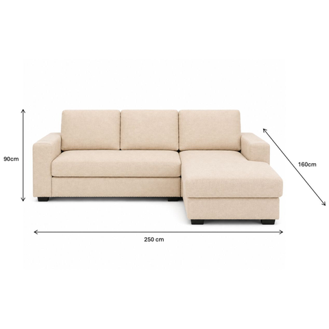 3-Seater L-Shaped Sofa with Removable Libeco™ Belgian Linen Slipcovers